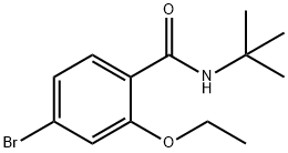 4-ブロモ-N-(TERT-ブチル)-2-エトキシベンズアミド 化学構造式