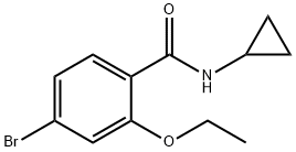 4-Bromo-N-cyclopropyl-2-ethoxybenzamide Structure