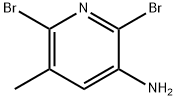 3-Amino-2,6-dibromo-5-methylpyridine Struktur
