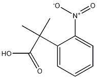 2-甲基-2-(2-硝基苯基)丙酸, 126802-52-6, 结构式