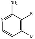 3,4-二溴-2-吡啶胺 结构式