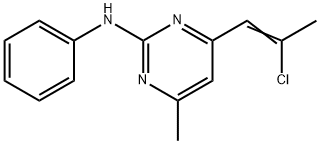 N-[4-(2-Chloro-1-propenyl)-6-methyl-2-pyrimidinyl]aniline Structure