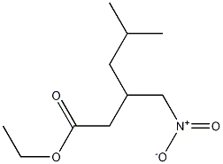 5-Methyl-3-nitromethyl-hexanoic Acid, Ethyl Ester,128013-65-0,结构式