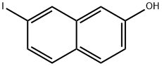 2-Hydroxy-7-iodonaphthalene 化学構造式