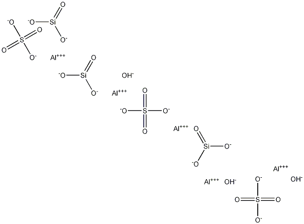 Aluminum hydroxide silicate sulfate Struktur