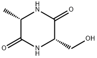 (3S,6S)-3-(hydroxymethyl)-6-methylpiperazine-2,5-dione Structure