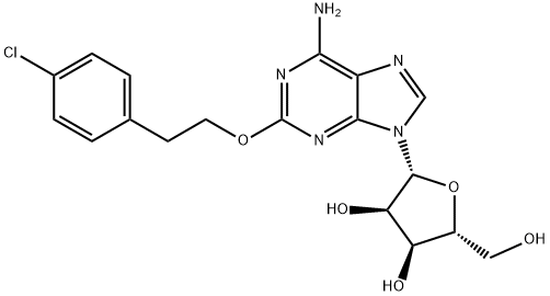 2-[2-(4-氯苯基)乙氧基]腺苷 结构式