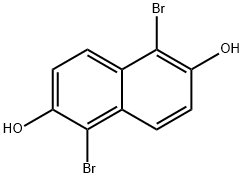 1,5-二溴-2,6-萘二酚,132178-78-0,结构式