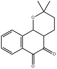 3,4,4a,10b-tetrahydro-2,2-dimethyl-2H-Naphtho[1,2-b]pyran-5,6-dione Structure