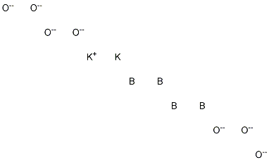 Dipotassium tetraboron heptaoxide 化学構造式