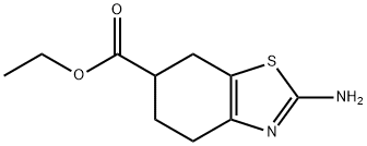 2-アミノ-4,5,6,7-テトラヒドロベンゾ[D]チアゾール-6-カルボン酸エチル 化学構造式