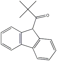 1-(9H-Fluoren-9-yl)-2,2-dimethyl-propan-1-one 化学構造式