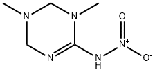 1,5-Dimethyl-2-nitroiminohexahydro-1,3,5-triazine 化学構造式