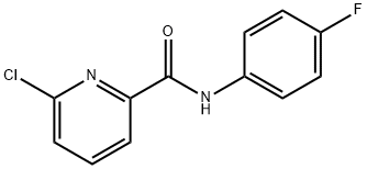 6-Chloro-N-(4-fluorophenyl)-2-pyridinecarboxamide Structure