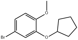 4-Bromo-2-(cyclopentyloxy)-1-methoxybenzene 结构式