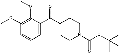 N-Boc-(2,3-dimethoxyphenyl)-4-piperidinylmethanone Structure