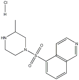 1-(5-Isoquinolinesulfonyl)-3-methylpiperazine Hydrochloride 结构式