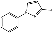 3-iodo-1-phenyl-1H-pyrazole 化学構造式