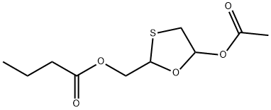 4-乙酸基-2-丁酸甲酯基-1,3-氧硫杂环戊烷,143446-73-5,结构式
