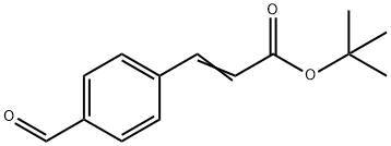 (E)-3-(4-甲酰基苯基)丙烯酸叔丁酯, 144374-53-8, 结构式