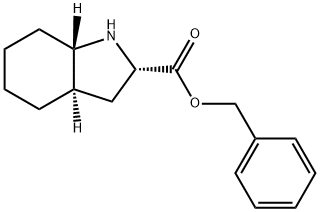 (2S,3aR,7aS)-オクタヒドロ-1H-インドール-2-カルボン酸ベンジル 化学構造式