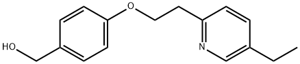 4-[2-(5-Ethyl-2-pyridinyl)ethoxy]benzenemethanol,144842-17-1,结构式