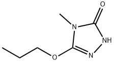 2,4-Dihydro-4-methyl-5-propoxy-3H-1,2,4-triazol-3-one 化学構造式