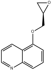 (R)-5-(oxiran-2-ylmethoxy)quinoline Struktur