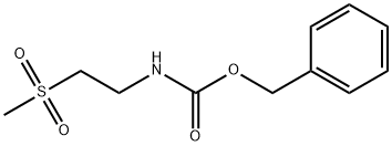 [2-(Methylsulfonyl)ethyl]carbamic Acid Benzyl Ester 化学構造式