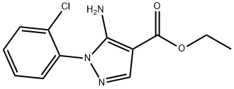 5-氨基-1-(2-氯苯基)-1H-吡唑-4-甲酸乙酯, 14678-86-5, 结构式