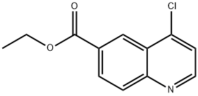 4-クロロキノリン-6-カルボン酸エチル 化学構造式