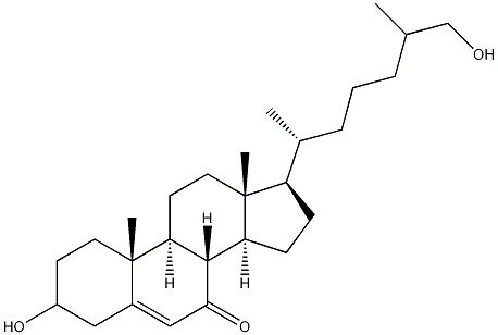 27-羟基7-酮基胆固醇,148988-28-7,结构式