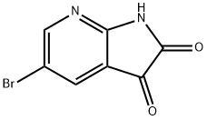 5-bromo-1H-pyrrolo[2,3-b]pyridine-2,3-dione Struktur