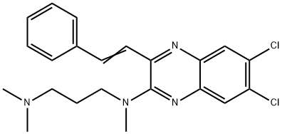 149366-39-2 N-[6,7-二氯-3-(2-苯乙烯基)-2-喹喔啉基]-N,N',N'-三甲基-1,3-丙二胺