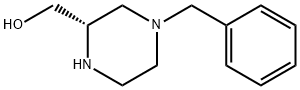 (S)-4-benzyl-2-hydroxymethylpiperazine Struktur