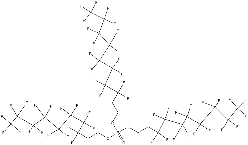 りん酸トリス[2-(パーフルオロオクチル)エチル] 化学構造式