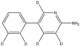 2-Amino-5-phenylpyridine-d5 Struktur