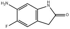 6-amino-5-fluoroindolin-2-one Struktur