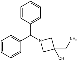 3-(aminomethyl)-1-benzhydrylazetidin-3-ol, 151097-26-6, 结构式