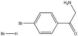 2-アミノ-1-(4-ブロモフェニル)エタノン臭化水素酸塩 化学構造式