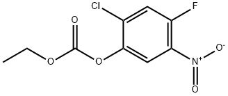 2-chloro-4-fluoro-5-nitrophenyl ethyl carbonate Struktur