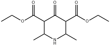 2,6-Dimethyl-4-oxo-piperidine-3,5-dicarboxylic acid diethyl ester Structure
