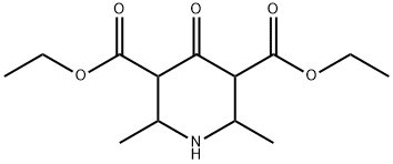 2,6-Dimethyl-4-oxo-piperidine-3,5-dicarboxylic acid diethyl ester 结构式