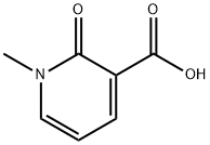 1-メチル-2-オキソ-1,2-ジヒドロピリジン-3-カルボン酸 化学構造式