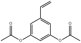 3,5-二乙酰氧基苯乙烯, 155222-48-3, 结构式