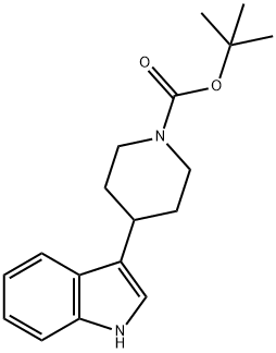 4-(1H-Indol-3-yl)piperidine-1-carboxylic acid tert-butyl ester Structure