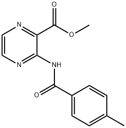 3-[(4-Methylbenzoyl)amino]pyrazine-2-carboxylic acid methyl ester Structure