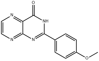 2-(4-Methoxyphenyl)-4(1H)-pteridinone Struktur