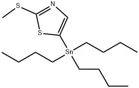 2-(甲硫基)-5-(三丁基锡)噻唑, 157025-34-8, 结构式
