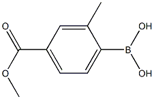 4-(メトキシカルボニル)-2-メチルフェニルボロン酸 化学構造式